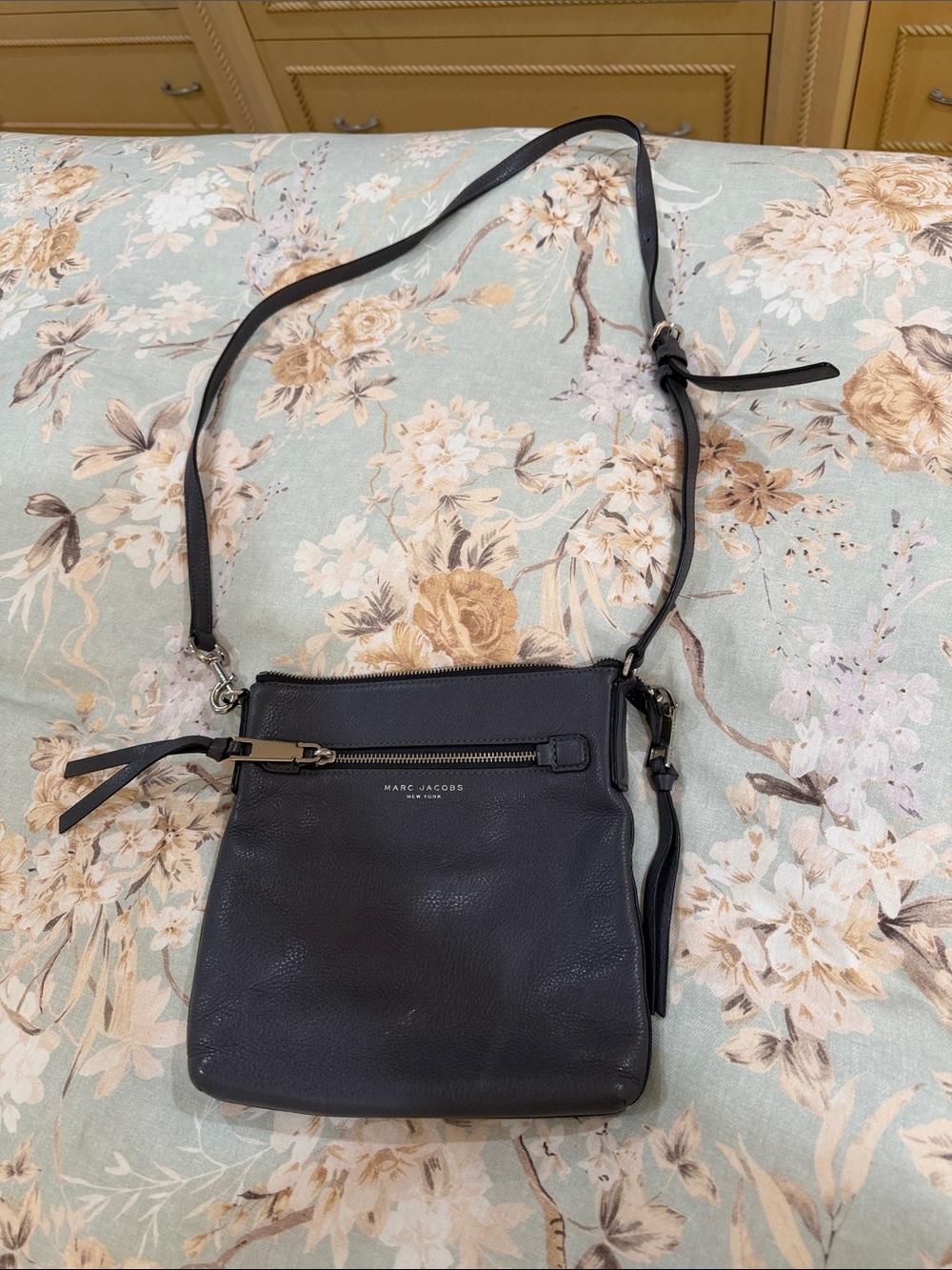 Marc Jacobs Black Pebbled Leather Crossbody